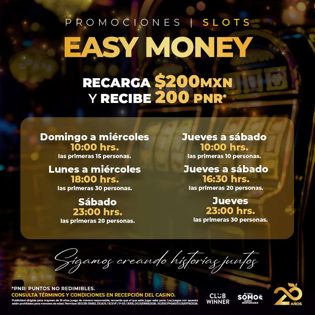 Easy Money en slots en Jai Casino Tuxtla, octubre 2026