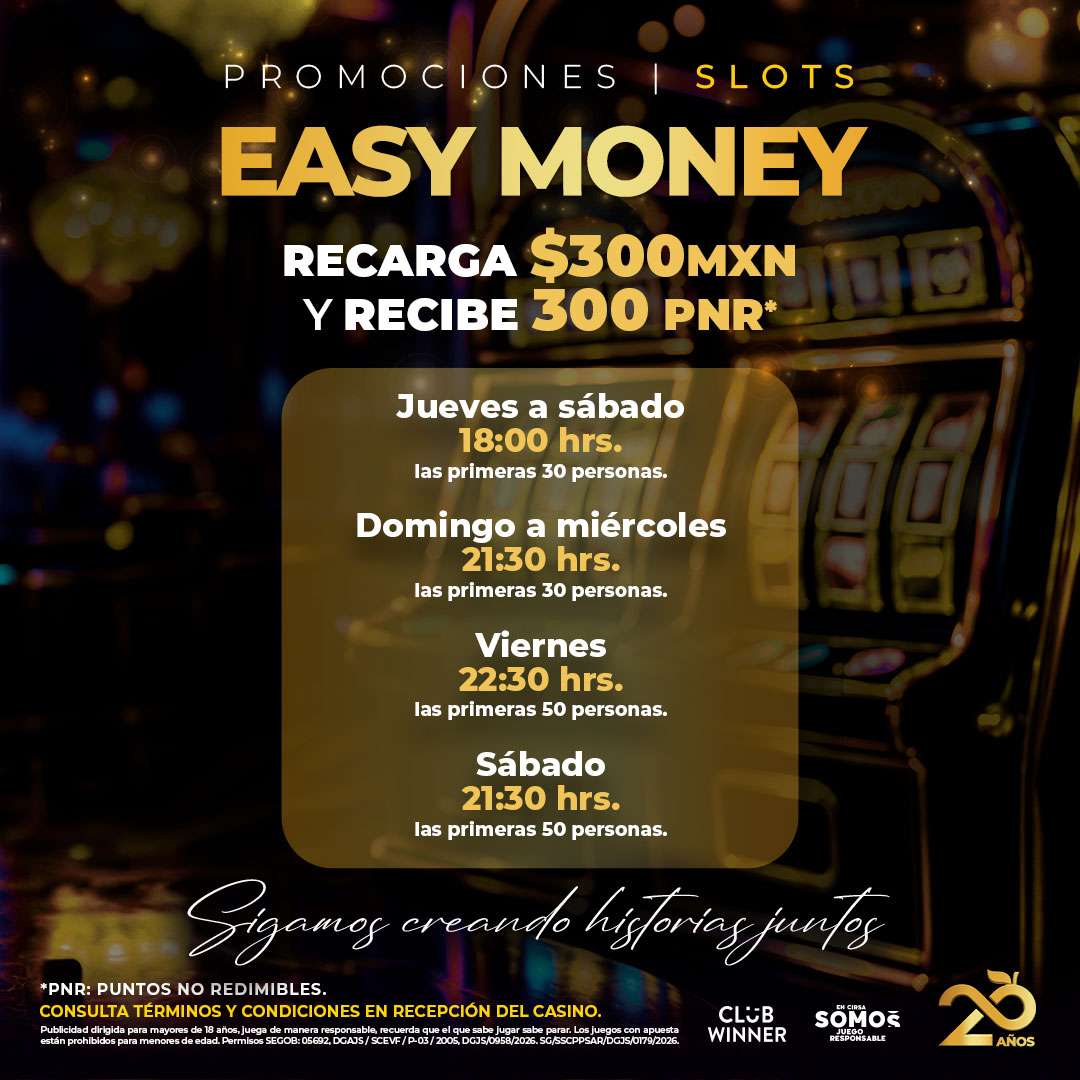 Easy Money en slots en Jai Casino Tuxtla, octubre 2026