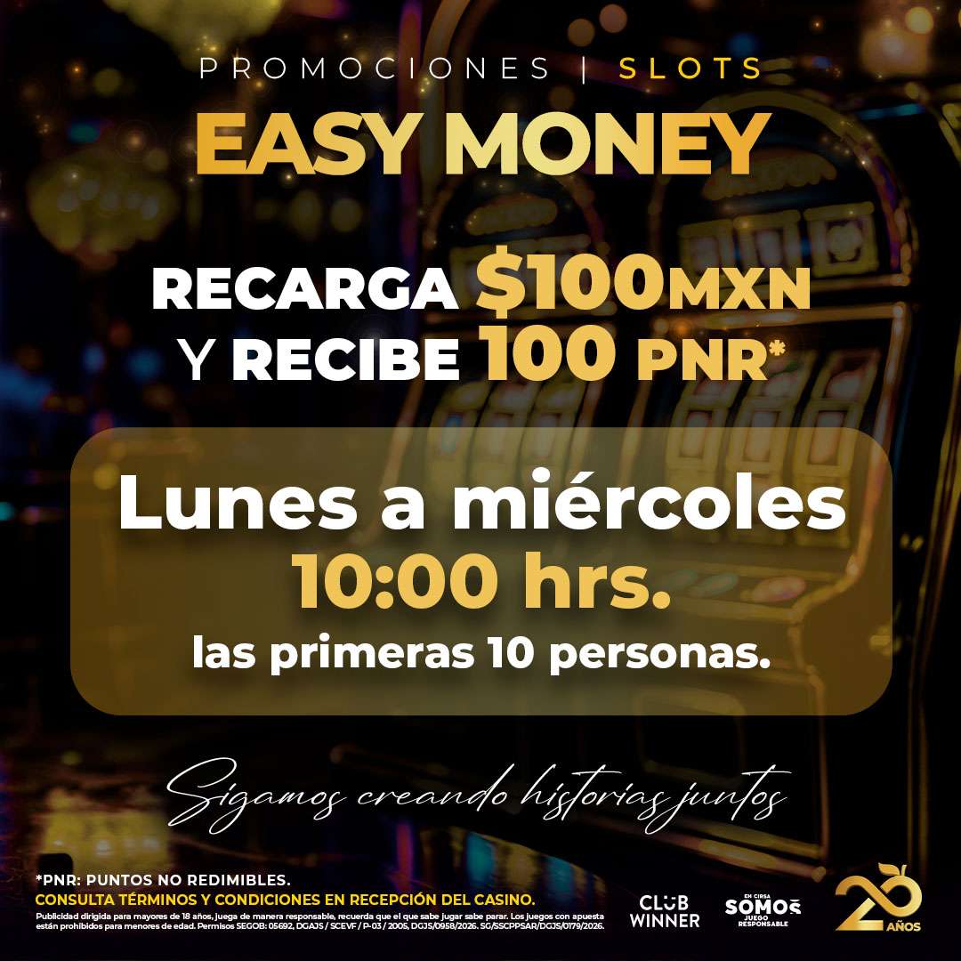Easy Money en slots en Casino Emotion Hermosillo, octubre 2026